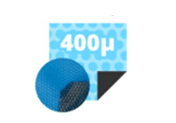 400 microns bleue/noire bulles rondes