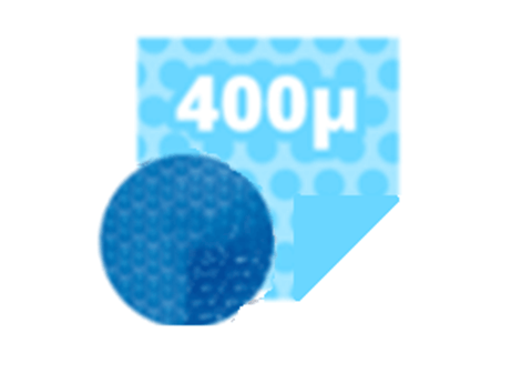 400 microns bleue bulles rondes