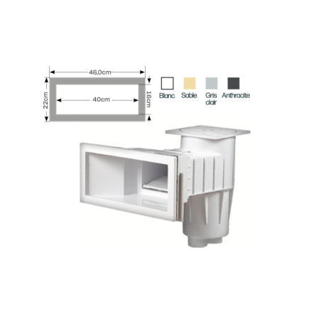 Skimmer Cofies 3119 GM HAYWARD Béton/Liner