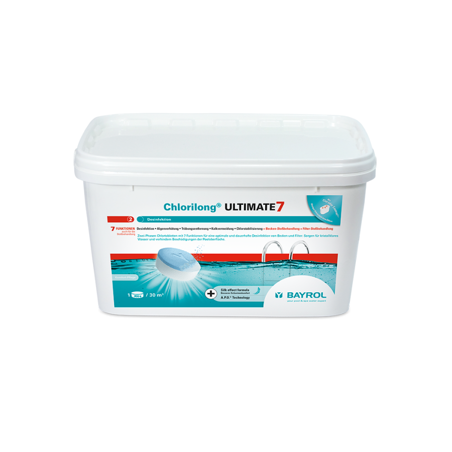 Galets de chlore pour piscine – Chlorilong® ULTIMATE7