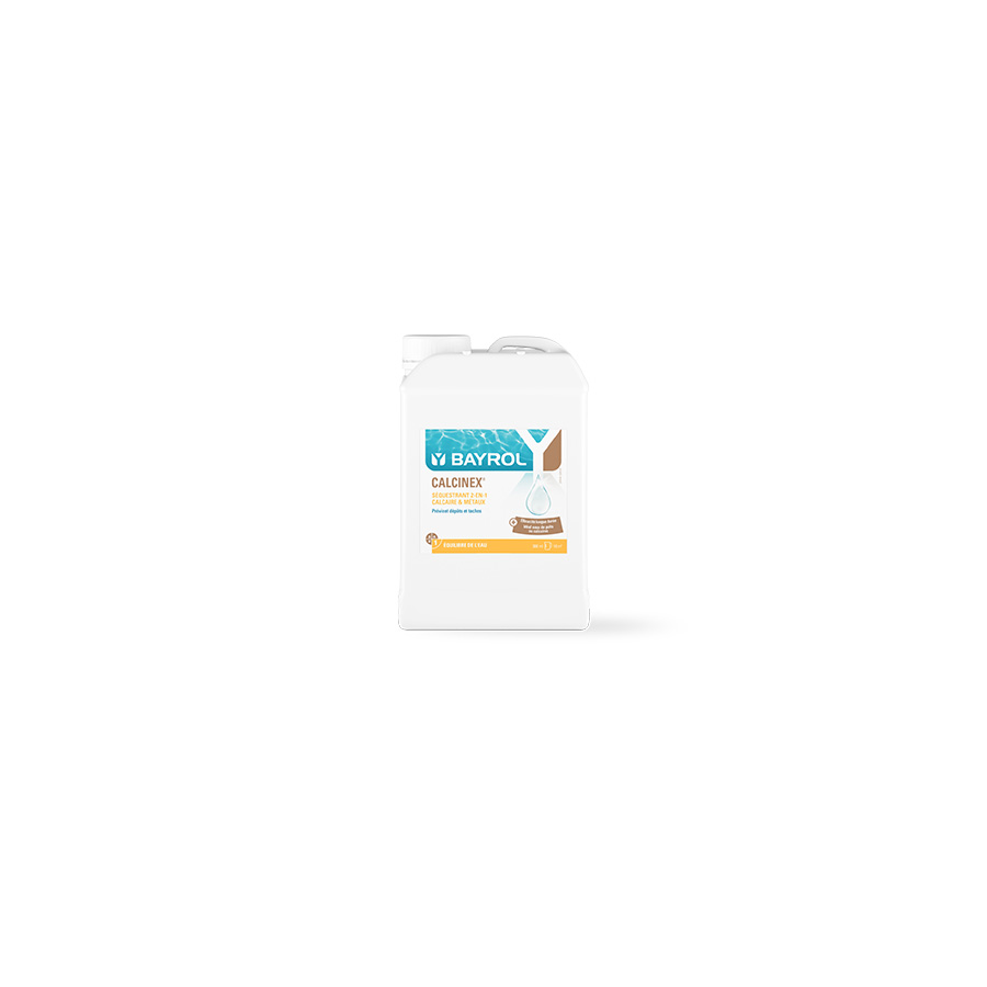 Calcinex® 3L Bayrol – Anti-calcaire liquide pour piscine, prévention des dépôts et des taches métalliques Calcinex® 3L Bayrol – Anti-calcaire liquide pour piscine, prévention des dépôts et des taches métalliques
