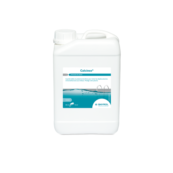 Calcinex® 3L Bayrol – Anti-calcaire liquide pour piscine, prévention des dépôts et des taches métalliques