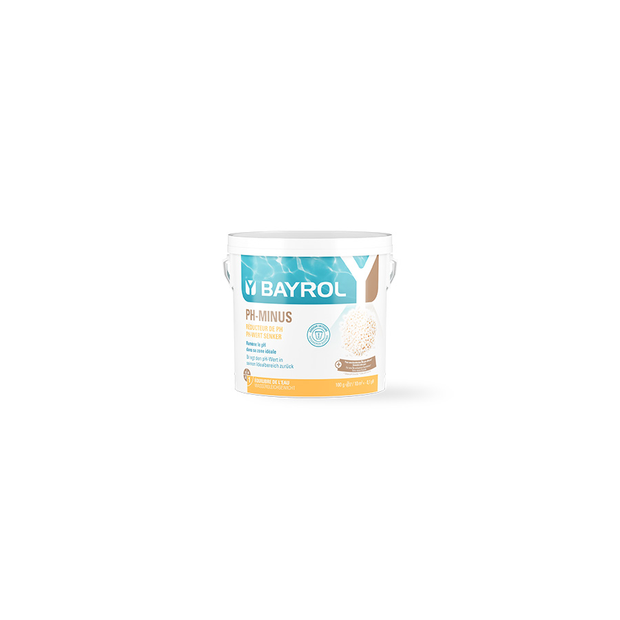 Granulés pH-Minus Bayrol pour corriger le pH de l’eau de piscine Granulés pH-Minus Bayrol pour corriger le pH de l’eau de piscine