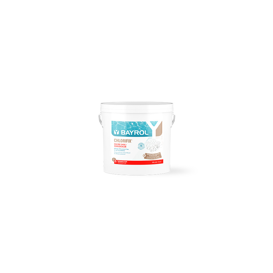 Granulés de chlore Chlorifix® 5 kg Bayrol – Traitement choc rapide pour une eau cristalline et saine Granulés de chlore Chlorifix® 5 kg Bayrol – Traitement choc rapide pour une eau cristalline et saine