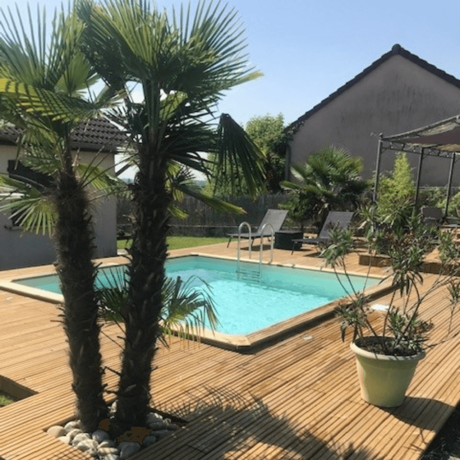 Piscine bois MINI DETENTE 4 x 2.50 m - prête à plonger
