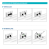 Sangle 25mm de sécurité Pushlock pour tablier de volet DEL