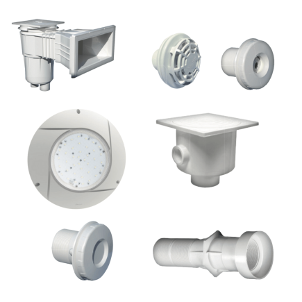 Kit Pièces à Sceller pour Piscine