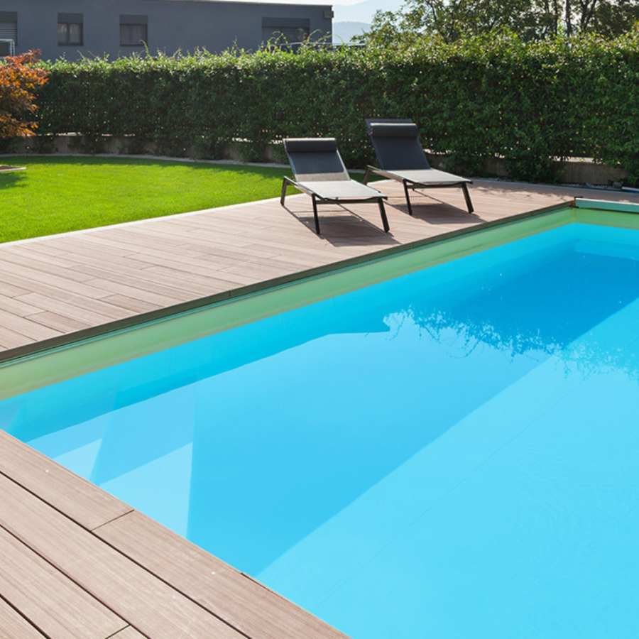 Piscine traditionnelle PVC 7,80 x 3,00 m – Kit complet enterré avec liner, filtration à cartouche et escalier toute largeure