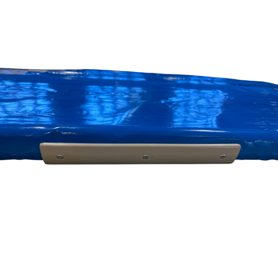 bâche à barres bleu