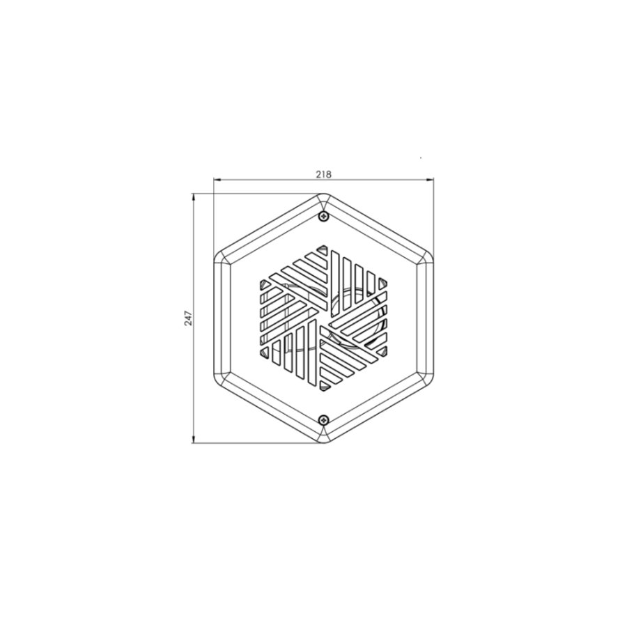 Grille pour bonde de fond  WELTICO WE-LINE dimensions