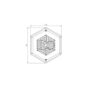Grille pour bonde de fond WELTICO WE-LINE