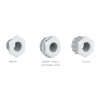 Cache-vis WELTICO WE-LINE Hexagonal – Pour parois béton-liner et panneau-liner