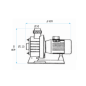 Pompe de nage à contre-courant Astral – Débit élevé 4,5 CV Triphasée