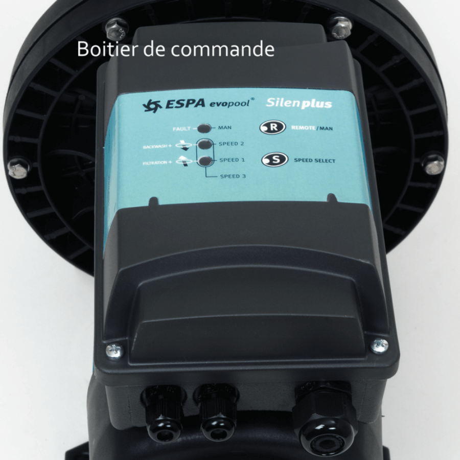 Pompe de filtration SILEN Plus vitesse variable pour piscine commande