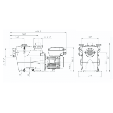 Pompe de filtration KRIPSOL-KSE VS 150 pour piscine