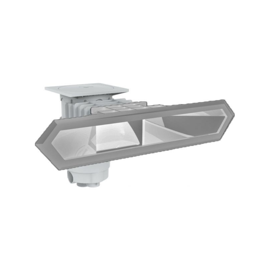 Skimmer miroir WELTICO WE-LINE A800 pour piscine gris
