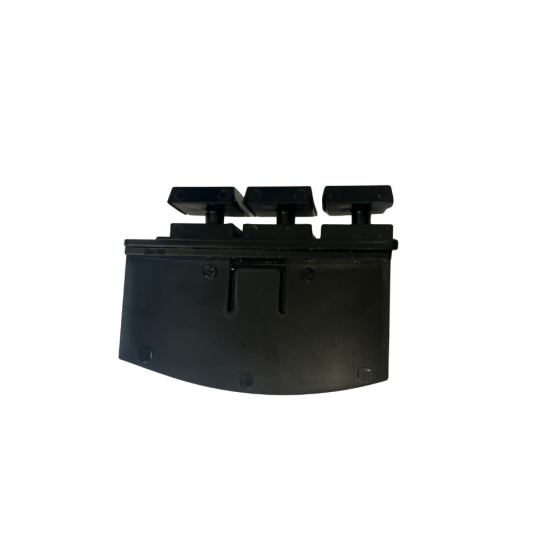 Bouchons noirs pour lames polycarbonate – SOFATEC vu du dessous avec ailette