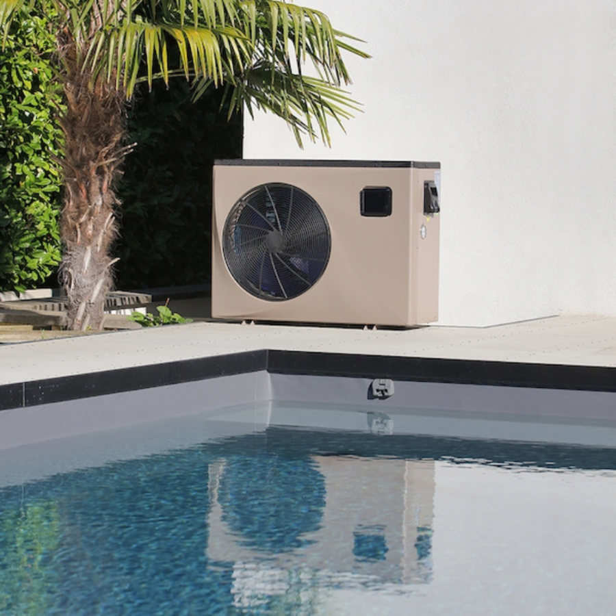 Pompe à chaleur mono EASY TEMP pour piscine dans décors piscine