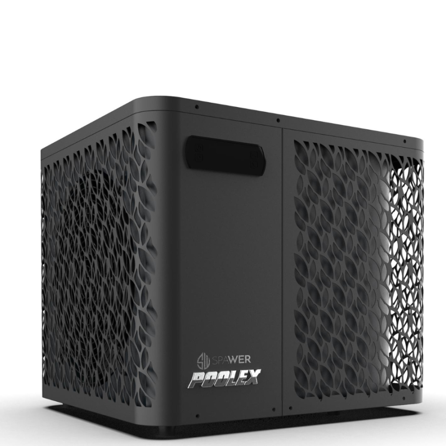 Pompe à chaleur pour spa Poolex Spawer O'Spa vu de coté