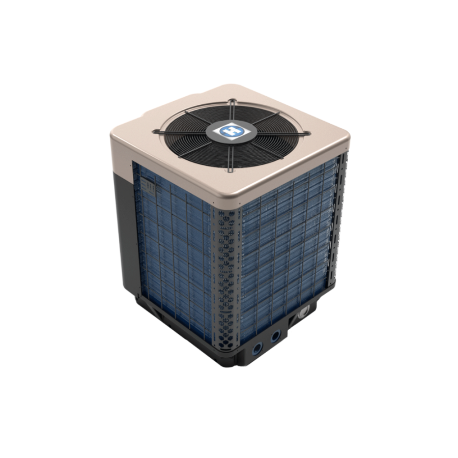 Pompe à chaleur SumHeat inverter Fi Hayward vu de derrière