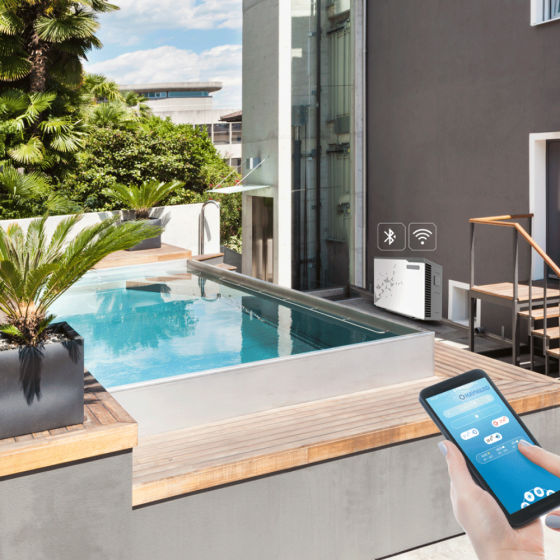 Pompe à chaleur SumHeat inverter Fi Hayward application contrôle à distance