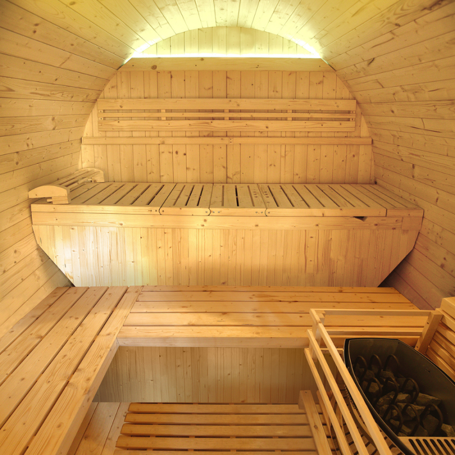 Sauna Gaïa Bella & Luna – intérieur