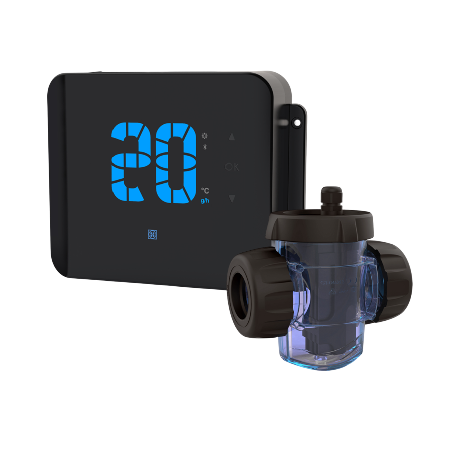 Électrolyseur au sel + Cellule Plug n’Clear 20 g/h – Powerline by Hayward