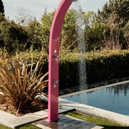 Douche solaire Design SPRING 30L avec son rince pieds POOLEX