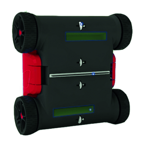 Robot électrique RED PANTHER pour piscine jusqu'à 100m² vu du dessous