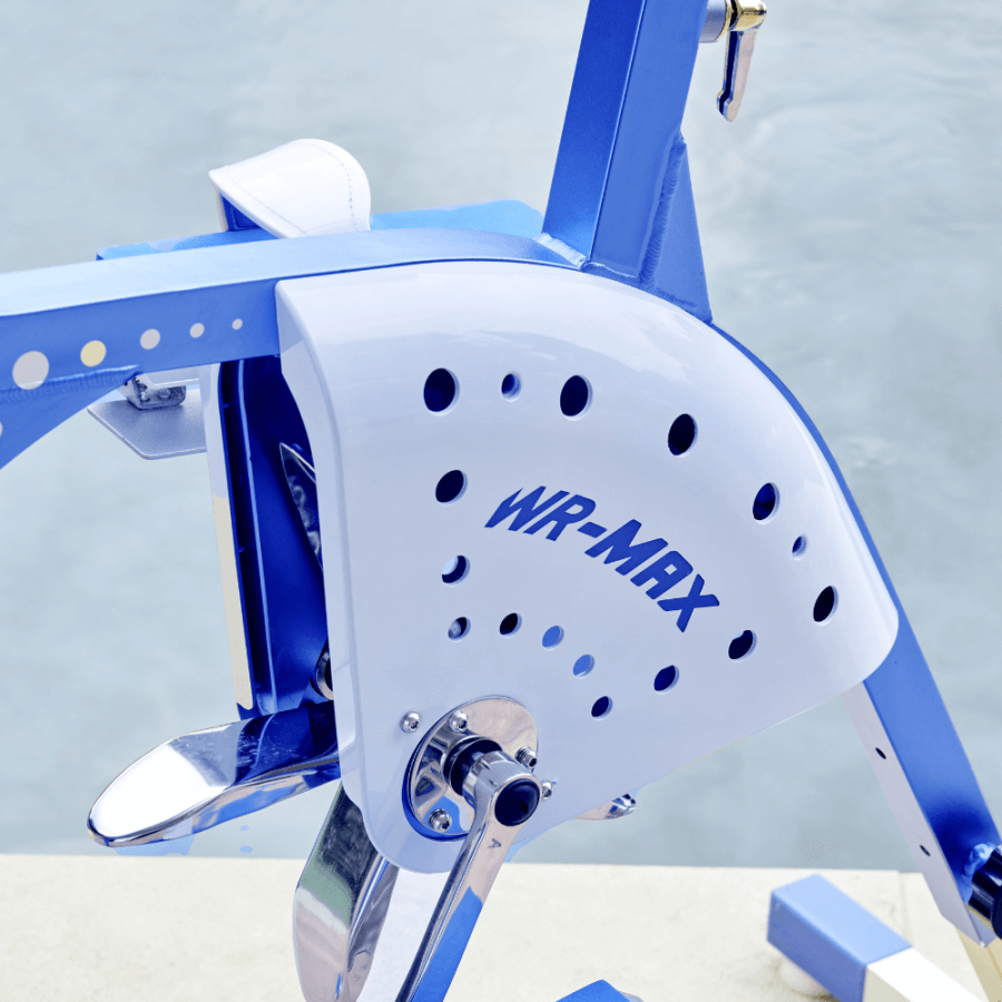 AQUABIKE / Vélo aquatique WR MAX athlétique en aluminium anodisé gros plan