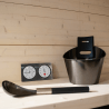 Kit accessoires pour Sauna en métal noir