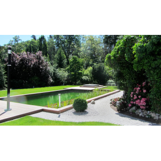 Piscine écologique moderne avec revêtement PVC armé ELBE Natural Classic