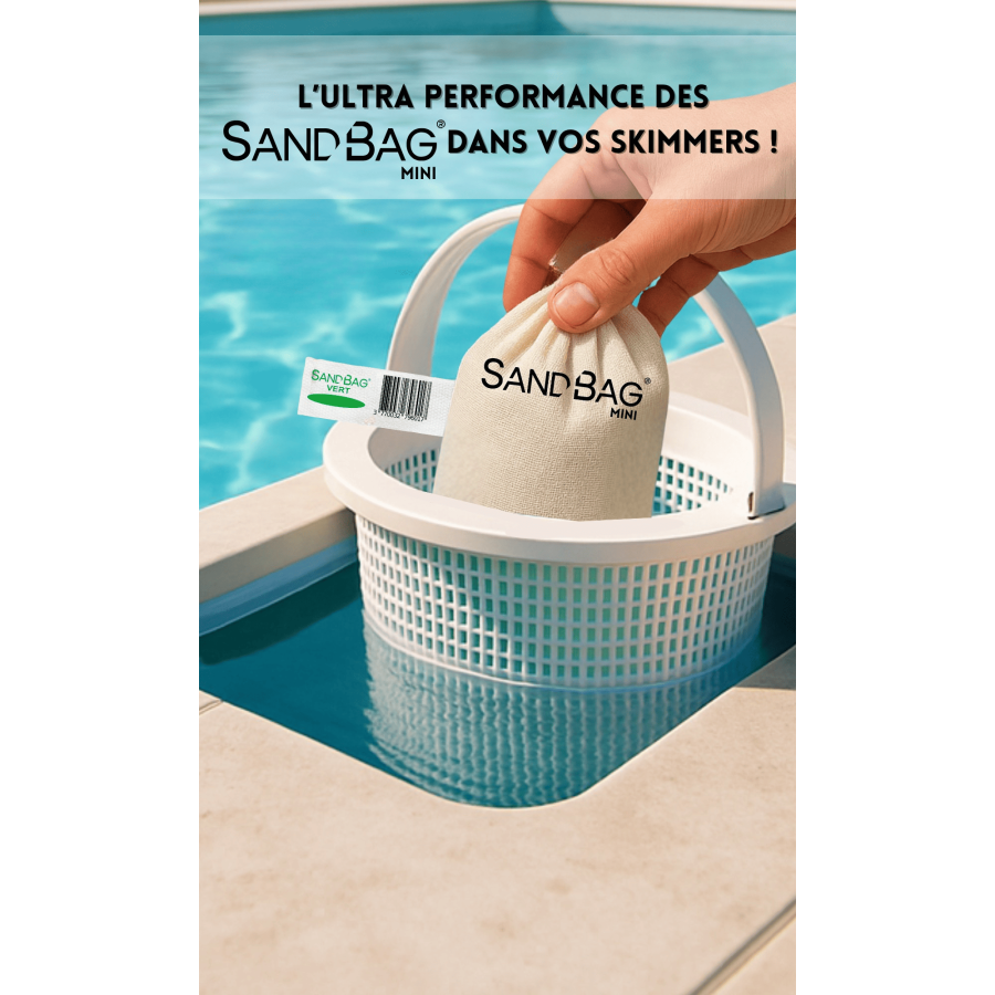 Sandbag Mini média filtrant écologique pour skimmer de piscine