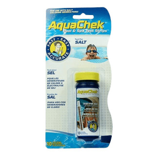 Boîte 10 bandelettes d'analyse Aquachek Sel