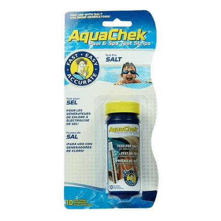 Boîte 10 bandelettes d'analyse Aquachek Sel