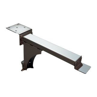 Console anti-flexion Inox 316 pour poutre de caillebotis SOFATEC - Fixation équerre