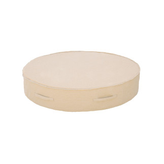 Lit bain de soleil rond beige raphia MX Home