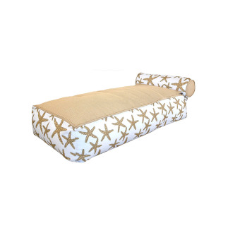 Bain de soleil flottant avec têtière beige MX Home