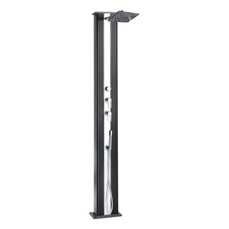Douche hybride solaire Aluminium design DADA Straight POOLEX