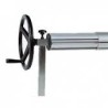 Enrouleur de bâche à bulles ou mousse pour PISCINE axe aluminium D95mm