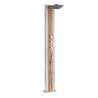 Douche hybride solaire Aluminium design DADA Straight pour piscine