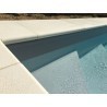 Margelles dalles plates sable DUNE pour tour de piscine 9x4.5m