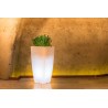 Pot lumineux  STILO SQUARE design pour l'extérieur petit modèle