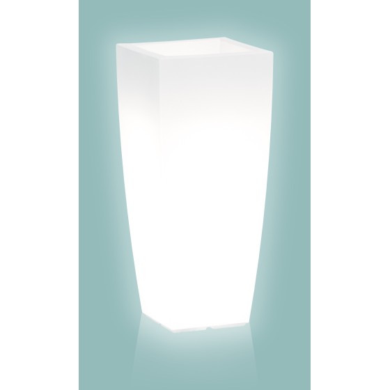 Pot lumineux  STILO SQUARE design pour l'extérieur grand modèle