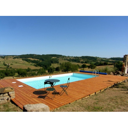 Piscine bois hors sol CITY L DETENTE 7.75 x 4.00 m Hors sol ou enterré