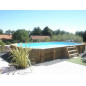 Piscine en bois POLY SMALL octogonale 5.30 x 3.00 m - Hors-Sol