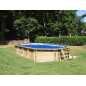Piscine bois POLY L octogonale allongée - 7.45 x 4.00 m Hors-Sol ou enterré