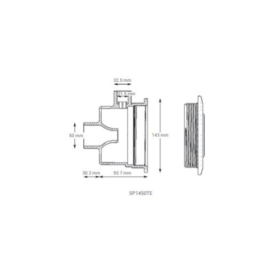 Refoulement HAYWARD TURBO JET béton