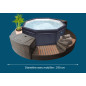 SPA Semi-rigide NetSpa Octopus 6 Places avec ou sans Mobilier SPA Semi-rigide NetSpa Octopus 6 Places avec ou sans Mobilier