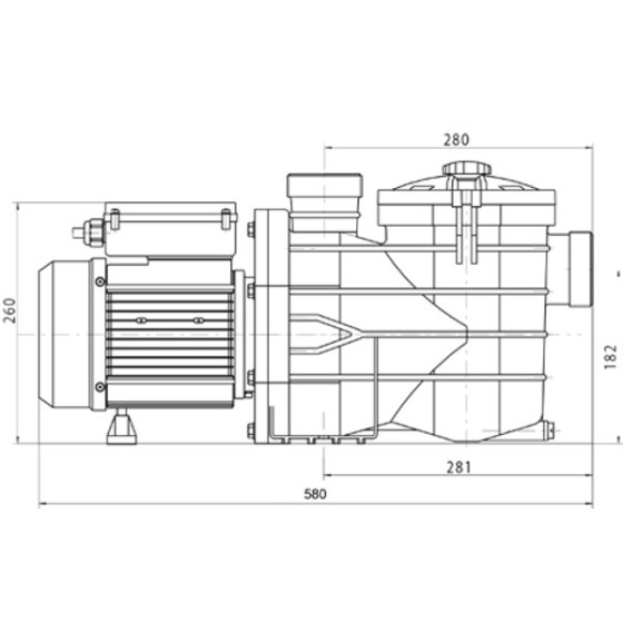 Pompe de filtration à vitesse variable MJB VSD VIPOOL pour piscine